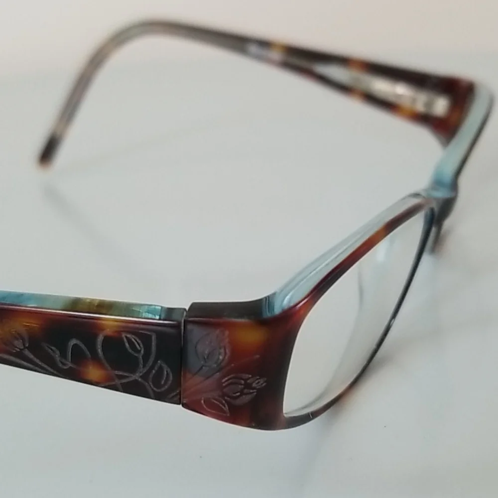 Bulova Galena Eyeglass Tortoise/Blue Frames
